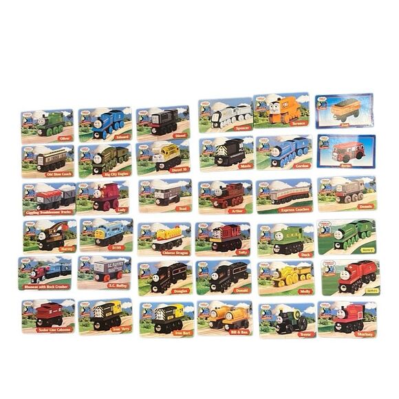 Lot of 36 Thomas The Tank Engine & Friends Train Collector Character Cards Rare - Picture 5 of 15